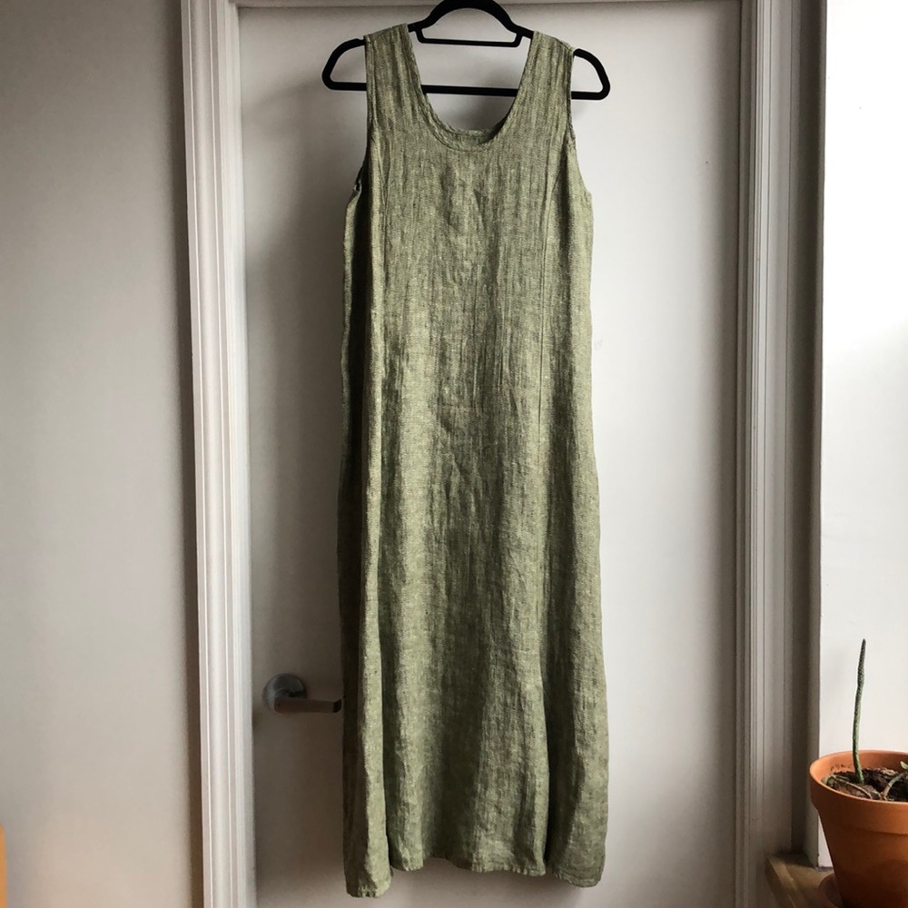 Linen maxi dress